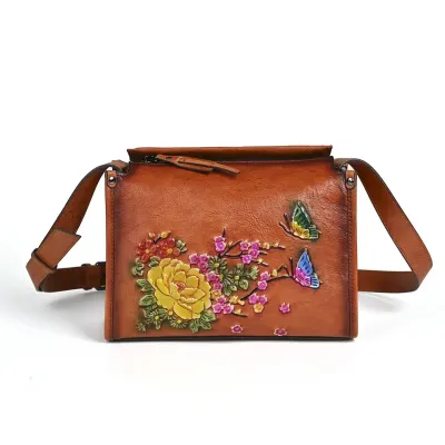 ETHNIC STYLE COWHIDE BAG